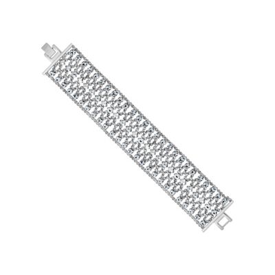 Silver diamante crystal bracelet